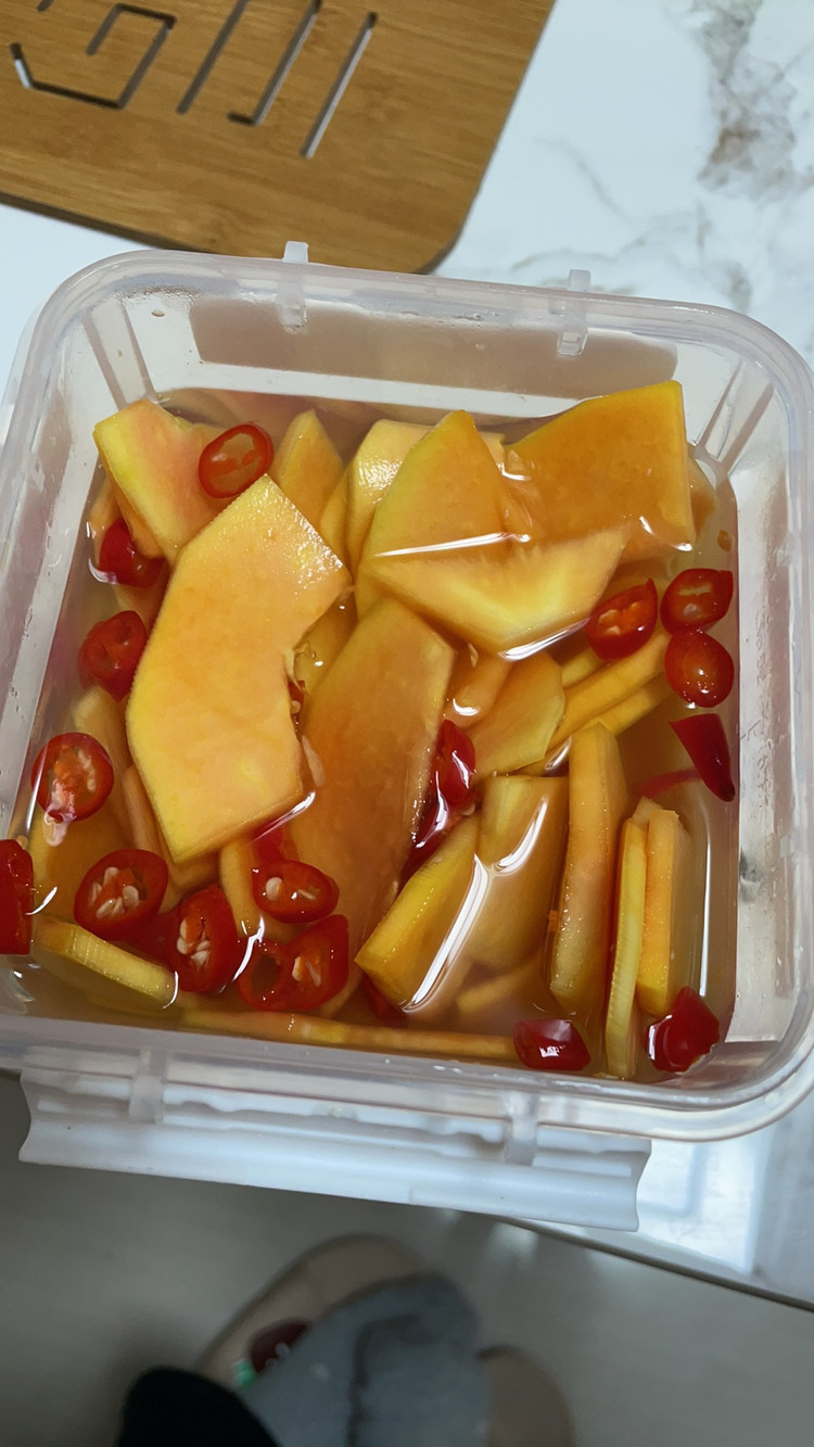 酸辣木瓜的做法