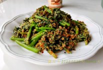 香辣粉拌蒸蒿菜的做法