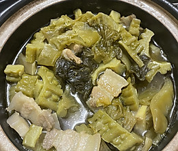 酸菜苦瓜煲的做法