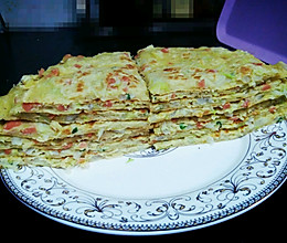 白菜火腿鸡蛋饼的做法