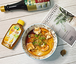 干贝虾仁水蒸蛋