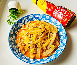 #龙年好运来 乐享豪吉味#菜苔炒肉的做法