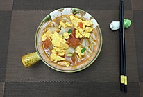 西红柿鸡蛋汤米皮凉皮的做法