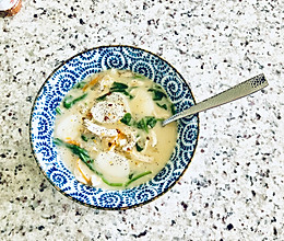 菠菜鸡肉汤年糕又香又浓的秘密的做法
