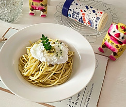 #奈特兰芝士粉挑战赛#芝士青酱意面的做法