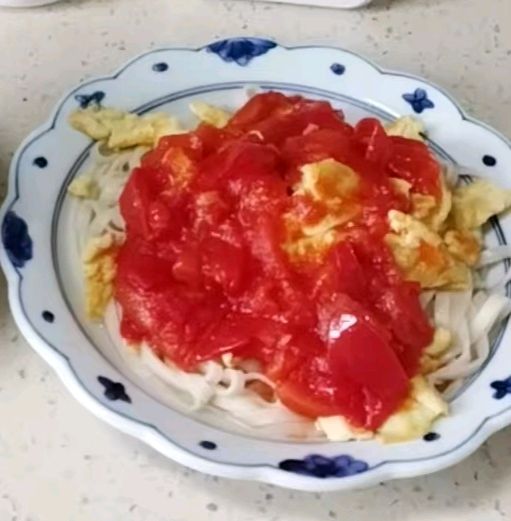 番茄鸡蛋卤面的做法