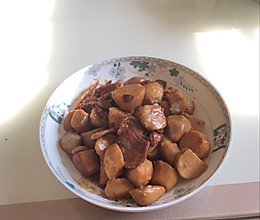 芋头炒肉的做法