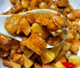 #花式炖煮不停歇#口蘑炒鸡胸，营养美味！的做法