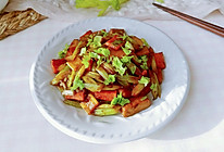 芹菜胡豆葱蚝甜的做法