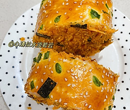 葱香肉松面包卷的做法
