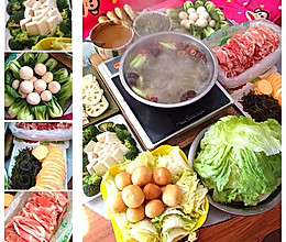 简单实惠的家庭版火锅宴【冬日暖心锅】的做法