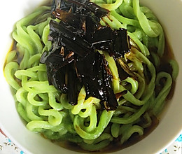 菠菜面的做法