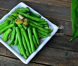#夏日素食#咸虾酱炒豆角的做法
