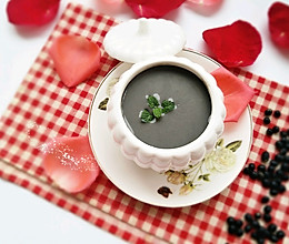 黑芝麻黑豆米糊#美的早安豆浆机