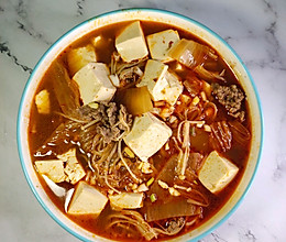 #营养小食光#辣白菜豆腐汤的做法