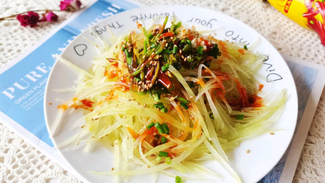 #豪吉小香风 做菜超吃香#凉拌笋丝的做法