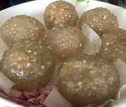 西米丸子的做法