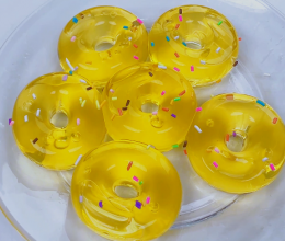 芒果甜甜圈果冻✨🍩手残党也能做！的做法