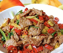 小炒牛肉（肉嫩味香）的做法