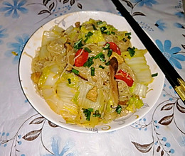 娃娃菜炖粉条的做法