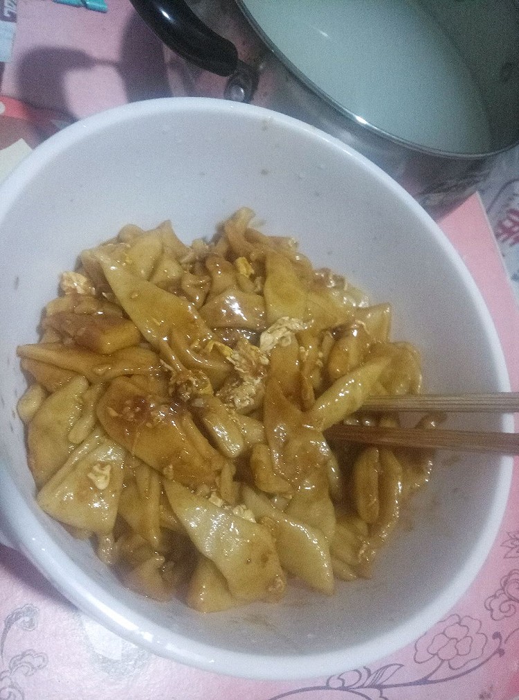 鸡蛋炒斜斜的做法