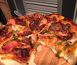 经典芝士火腿披萨的做法