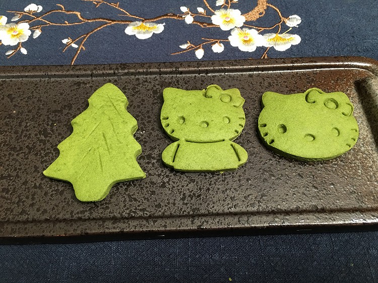 第四个抹茶味食谱，卡通抹茶饼干，零失败，超简单。的做法