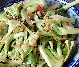 干煸孜然花菜的做法