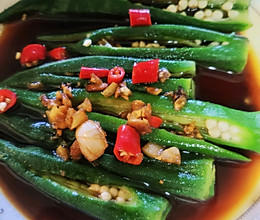 减脂餐｜有灵魂的煮秋葵的做法