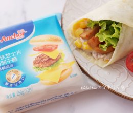 芝士金枪鱼午餐肉卷饼的做法