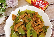 #做川菜，用豪吉#莴笋炒肉片的做法
