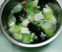 丝瓜豆腐汤的做法