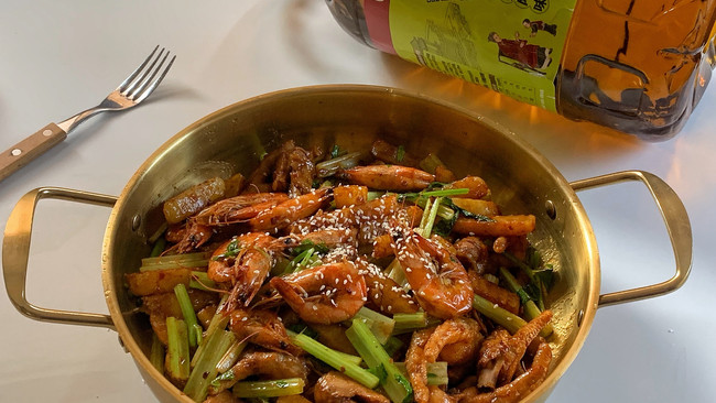#寻味外婆乡 香满中秋宴#干锅鸡爪虾的做法