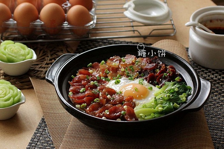 【腊味煲仔饭】的做法