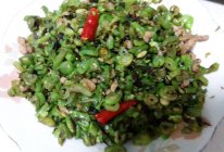 榄菜四季豆的做法