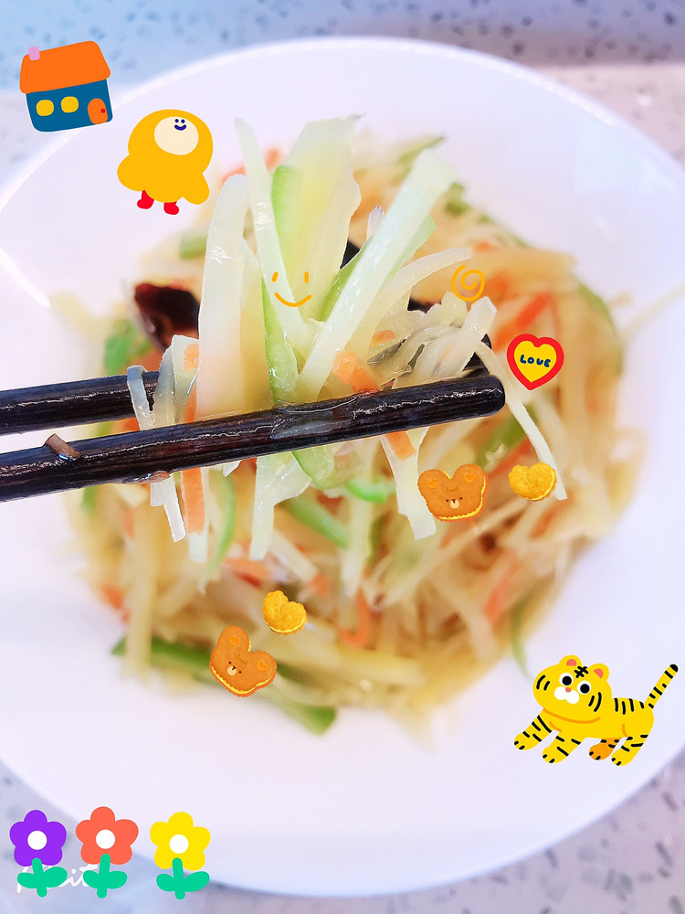 炝拌凉拌土豆丝的做法