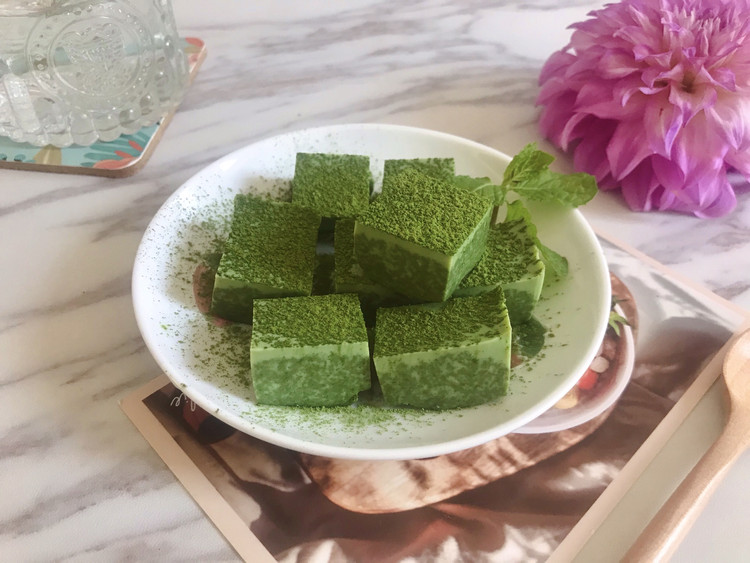 抹茶奶冻的做法