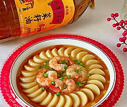 #年饭要飘香，就用外婆乡#蒸蒸日上-豆腐虾仁蒸蛋的做法