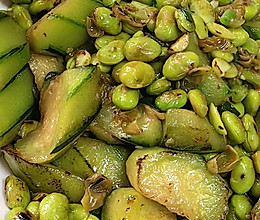 丝瓜炒毛豆#夏季时令蔬菜的做法