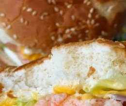 鲜虾汉堡的做法