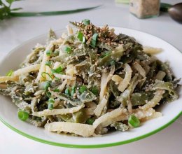 蒜香盐粉蒸豆豆的做法