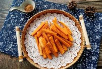 #摩其林美味CP#一吃可以吃一盘的孜然红薯条的做法