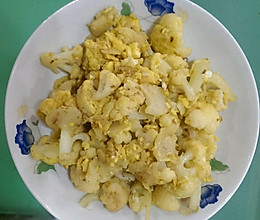 花菜炒蛋的做法