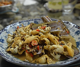 蒜蓉豆豉炒蛏子王的做法