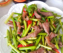 #味达美·名厨汁味正当夏#蒜薹炒牛肉的做法