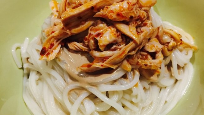 鸡丝凉面的做法