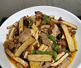 香干炒肉片的做法