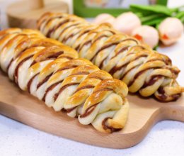 #一蔬一饭皆告白#豆沙卷面包的做法