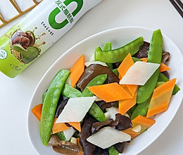 #纳福汇轻松喷出美味#荷兰豆炒时蔬的做法