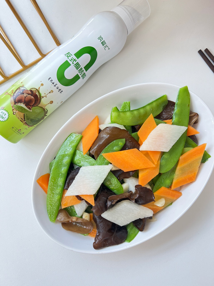 荷兰豆炒时蔬的做法